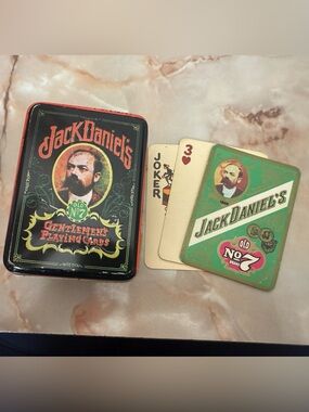 Vintage Jack Daniels Card Deck with Tin